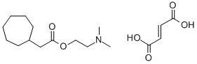 Cycloheptaneacetic acid, 2-(dimethylamino)ethyl ester, (E)-2-butenedio ate (1:1) Struktur