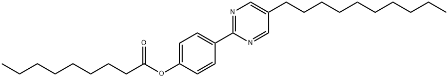 Nonanoicacid4-(5-decyl-pyrimidin-2-yl)phenylester Struktur