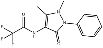 N-(2,3-DiMethyl-5-oxo-1-phenyl-2,5-dihydro-1H-pyrazol-4-yl)-2,2,2-trifluoroacetaMide Struktur