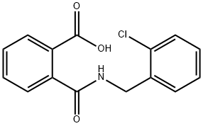 2-{[(2-CHLOROBENZYL)AMINO]CARBONYL}BENZOIC ACID Struktur