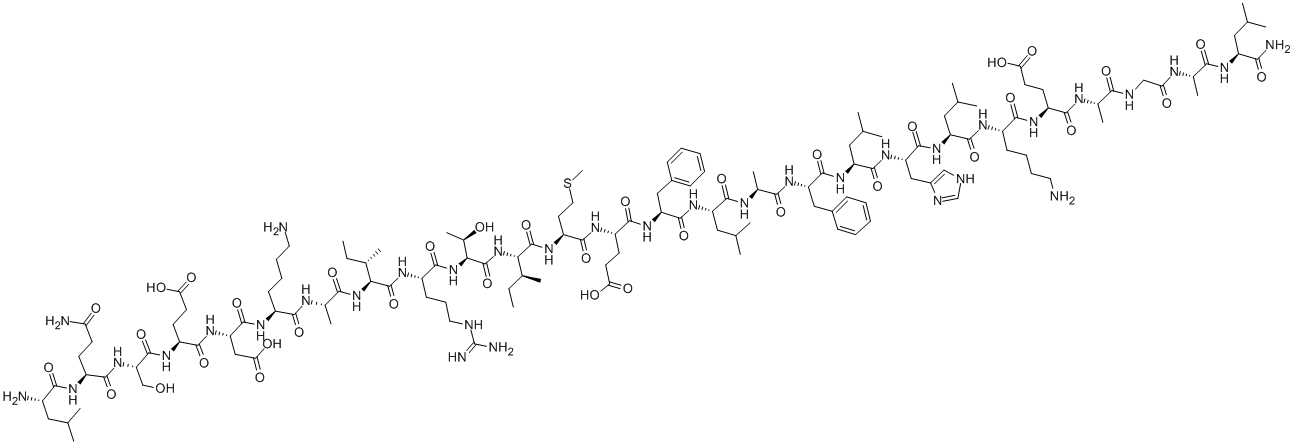 GALANIN MESSAGE ASSOCIATED PEPTIDE (16-41) AMIDE Struktur