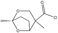 2,8-Dioxabicyclo[3.2.1]octane-4-carbonyl chloride, 1,4-dimethyl-, (1R-exo)- (9CI) Struktur