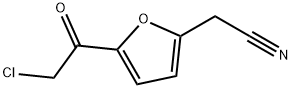 2-Furanacetonitrile, 5-(chloroacetyl)- (9CI) Struktur