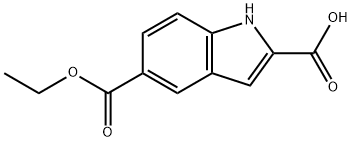 5-(ethoxycarbonyl)-1H-indole-2-carboxylic acid Struktur