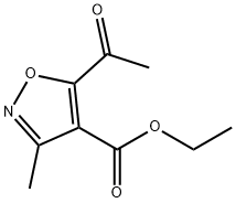 ETHYL 5-ACETYL-3-METHYLISOXAZOLE-4-CARBOXYLATE Struktur