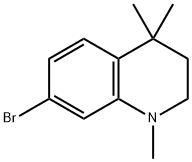 7-broMo-1,4,4-triMethyl-1,2,3,4-tetrahydroquinoline Struktur