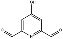 2,6-Pyridinedicarboxaldehyde, 4-hydroxy- (9CI) Struktur