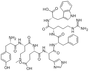 TYR-MET-GLU-HIS-PHE-ARG-TRP Struktur