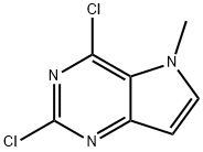 2,4-Dichloro-5-methyl-5H-pyrrolo[3,2-d]pyrimidine Struktur