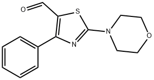 2-MORPHOLIN-4-YL-4-PHENYL-THIAZOLE-5-CARBALDEHYDE Struktur