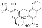 EMBONIC ACID Struktur