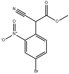 Methyl 2-(4-broMo-2-nitrophenyl)-2-cyanoacetate Struktur