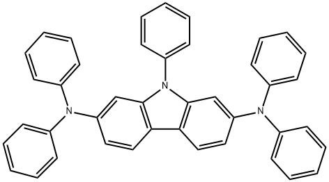 9,N,N,N'',N''-PENTAPHENYL-9H-CARBAZOLE-2,7-DIAMINE Struktur