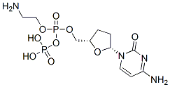 2',3'-dideoxycytidine diphosphoethanolamine Struktur