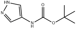 Carbamic acid, 1H-pyrazol-4-yl-, 1,1-dimethylethyl ester (9CI) Struktur