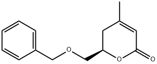 (R)-6-BENZYLOXYMETHYL-4-METHYL-5,6-DIHYDRO-PYRAN-2-ONE Struktur