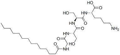 myristoyl-glycyl-seryl-seryl-lysine Struktur