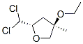 Furan, 2-(dichloromethyl)-4-ethoxytetrahydro-4-methyl-, cis- (9CI) Struktur