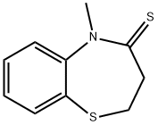 1,5-Benzothiazepine-4(5H)-thione,  2,3-dihydro-5-methyl- Struktur