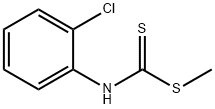 o-Chlorophenyldithiocarbamic acid methyl ester Struktur