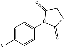 3-(4-chlorophenyl)-2-sulfanylidene-thiazolidin-4-one Struktur