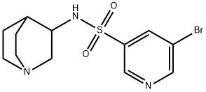 5-broMo-N-(quinuclidin-3-yl)pyridine-3-sulfonaMide Struktur