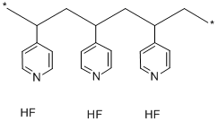 POLY-4-VINYLPYRIDINIUM POLY(HYDROGEN FLUORIDE) Struktur