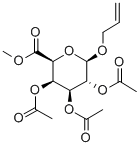 METHYL-(ALLYL 2,3,4-TETRA-O-ACETYL-BETA-D-GALACTOPYRANOSID)URONATE Struktur