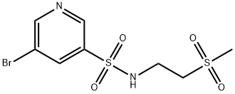 5-broMo-N-(2-(Methylsulfonyl)ethyl)pyridine-3-sulfonaMide Struktur