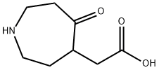 2-(5-oxoazepan-4-yl)acetic acid Struktur