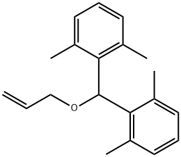 Benzene, 1,1'-[(2-propenyloxy)methylene]bis[2,6-dimethyl- (9CI) Struktur