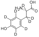 L-4-HYDROXYPHENYL-D4-ALANINE-2,3,3-D3 Struktur