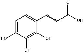 2-Propenoic acid, 3-(2,3,4-trihydroxyphenyl)- Struktur