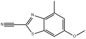 2-Benzothiazolecarbonitrile,6-methoxy-4-methyl-(9CI) Struktur