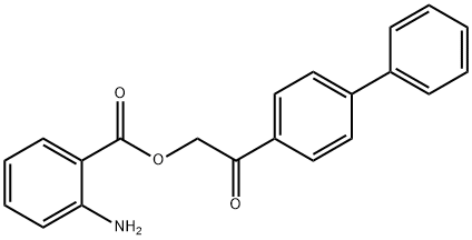 2-AMINO-BENZOIC ACID 2-BIPHENYL-4-YL-2-OXO-ETHYL ESTER Struktur