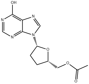 INOSINE, 2'',3''-DIDEOXY-, 5''-ACETATE Struktur