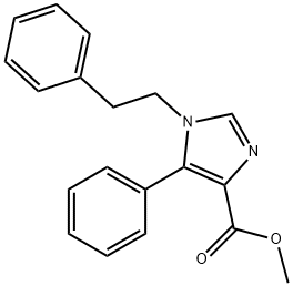 METHYL-1-PHENETHYL-5-PHENYLIMIDAZOLE-4-CARBOXYLATE Struktur