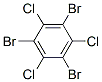 1,3,5-tribromo-2,4,6-trichlorobenzene Struktur