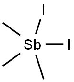 trimethylantimony diiodide Struktur