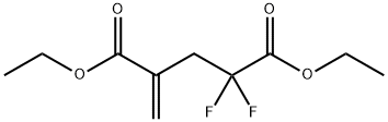 2,2-Difluoro-4-Methylenepentanedioic acid diethyl ester Struktur