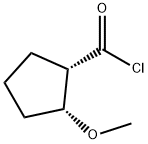 Cyclopentanecarbonyl chloride, 2-methoxy-, (2R-cis)- (9CI) Struktur