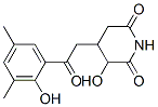 3-Hydroxy-4-[2-(2-hydroxy-3,5-dimethylphenyl)-2-oxoethyl]-2,6-piperidinedione Struktur