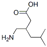 3-(Aminomethyl)-5-methylhexanoic acid Struktur