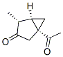 Bicyclo[3.1.0]hexan-3-one, 1-acetyl-4-methyl-, [1R-(1alpha,4alpha,5alpha)]- (9CI) Struktur