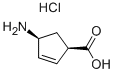 (1R,4S)-4-AMINO-CYCLOPENT-2-ENECARBOXYLIC ACID HYDROCHLORIDE Struktur