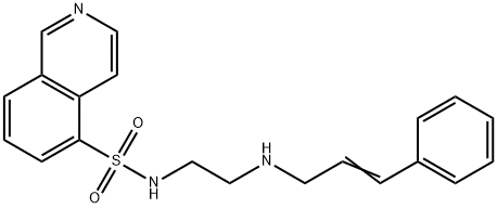 N-[2-(P-CINNAMYLAMINO)ETHYL]-5-ISOQUINOLONE SULFONAMIDE Struktur