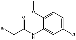 2-bromo-N-(5-chloro-2-methoxyphenyl)acetamide Struktur