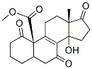 methyl 14-hydroxy-1,7,17-trioxoandrost-8-ene-19-oate Struktur