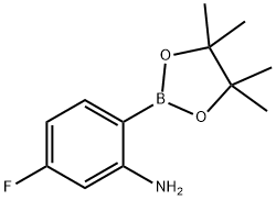 5-fluoro-2-(4,4,5,5-tetraMethyl-1,3,2-dioxaborolan-2-yl)aniline Struktur