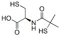 N-(2-Mercapto-2-methylpropionyl)-D-cysteine Struktur